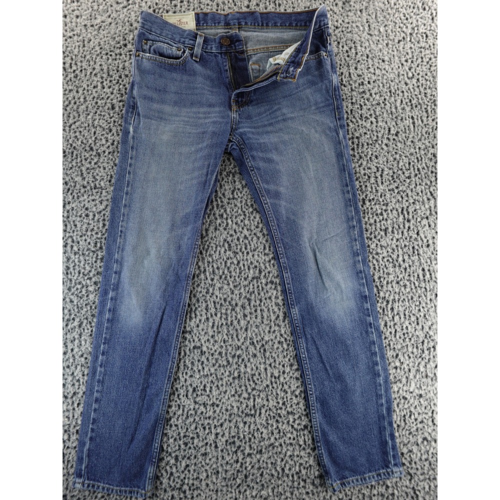 Hollister Mens Blue Wash Slim Fit Jeans Size 29x30